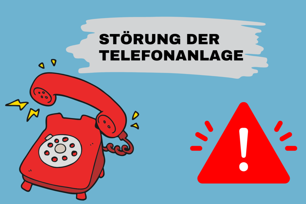 Störung der Telefonleitung